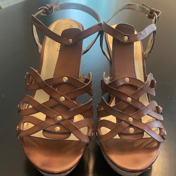Guess Wedge Heel Sandal size 8 1/2 - Picture 1 of 6